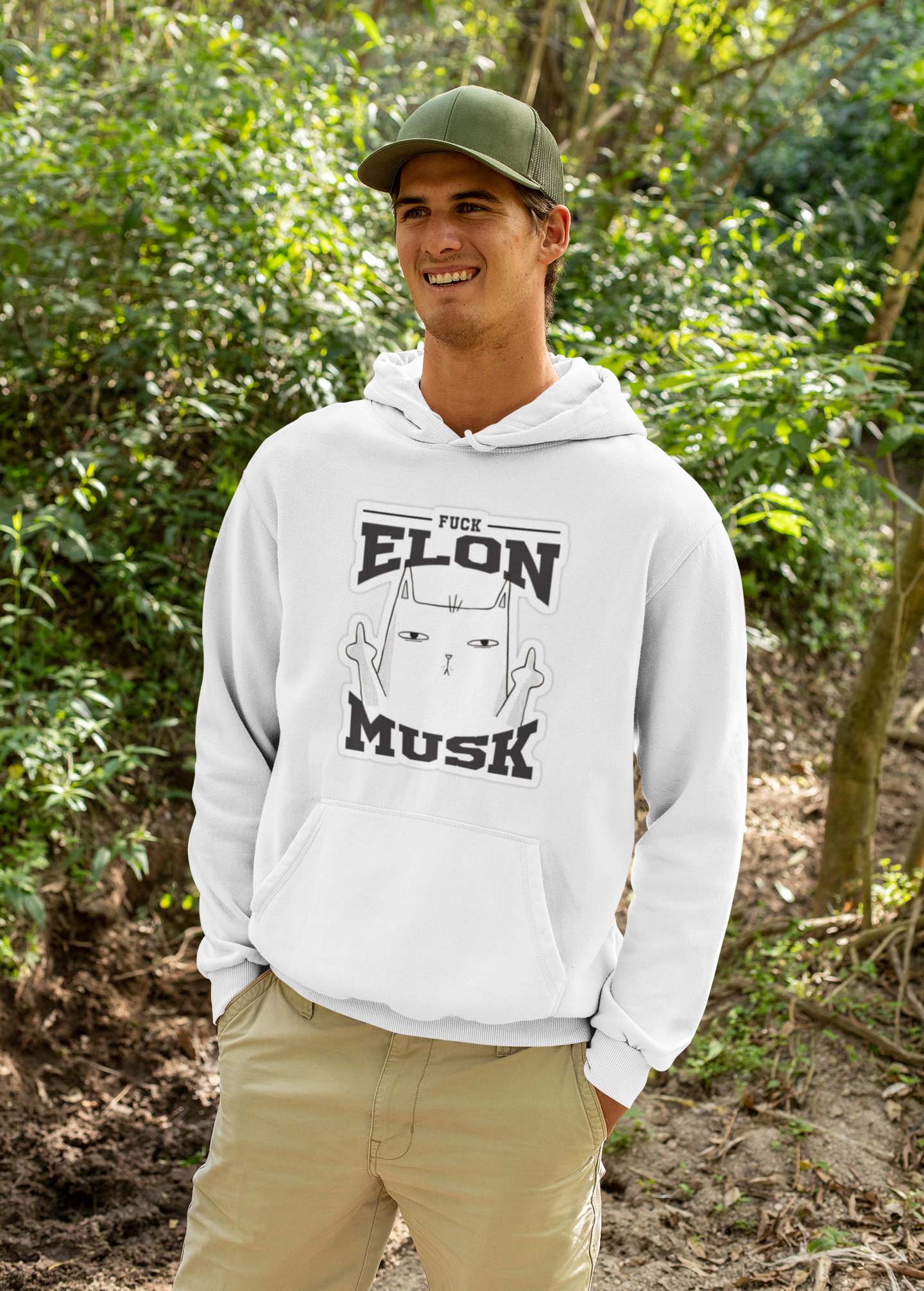 Fuck Elon Musk Unisex Hoodie