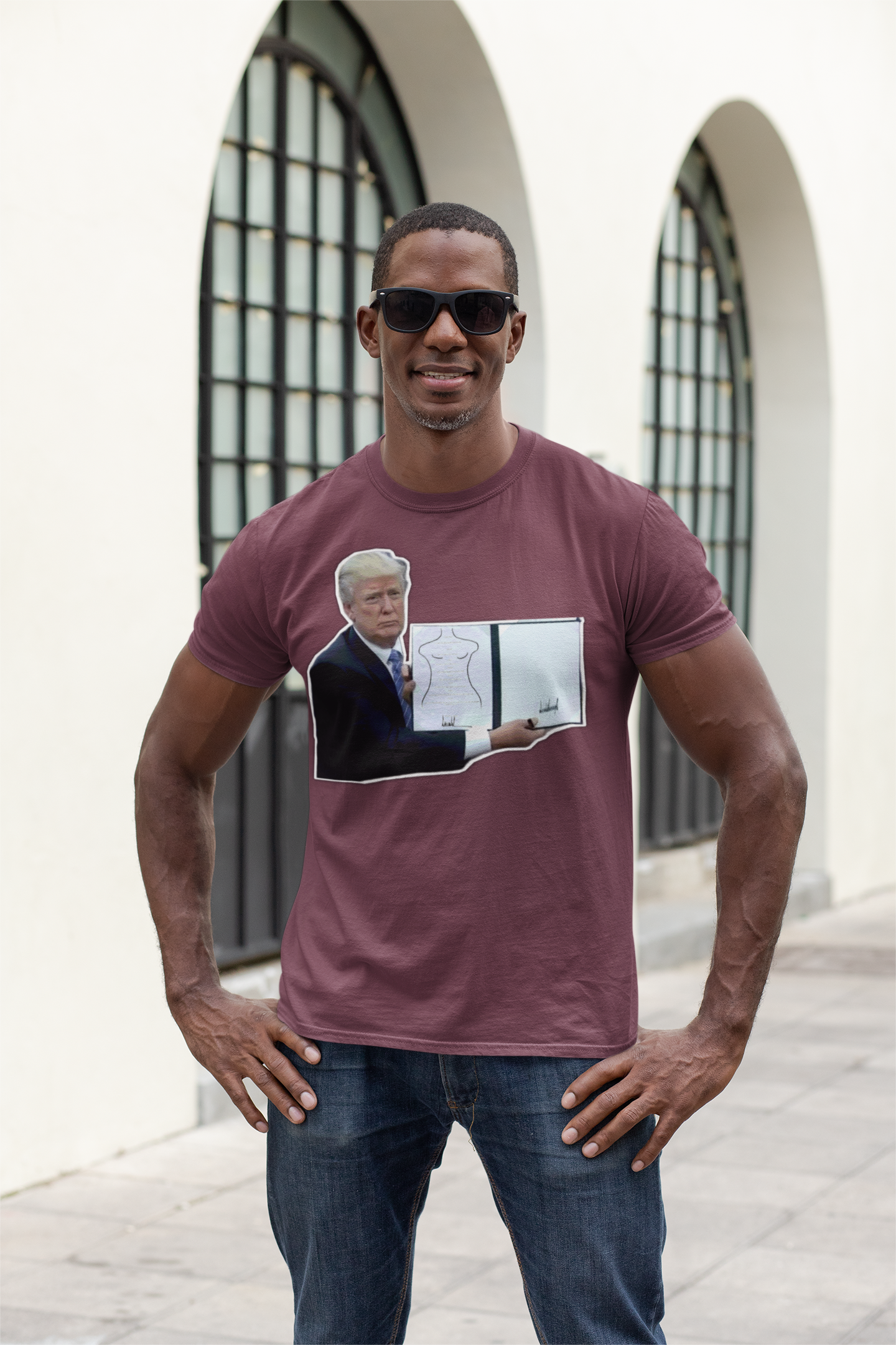Trump Shows His Artwork T-Shirt