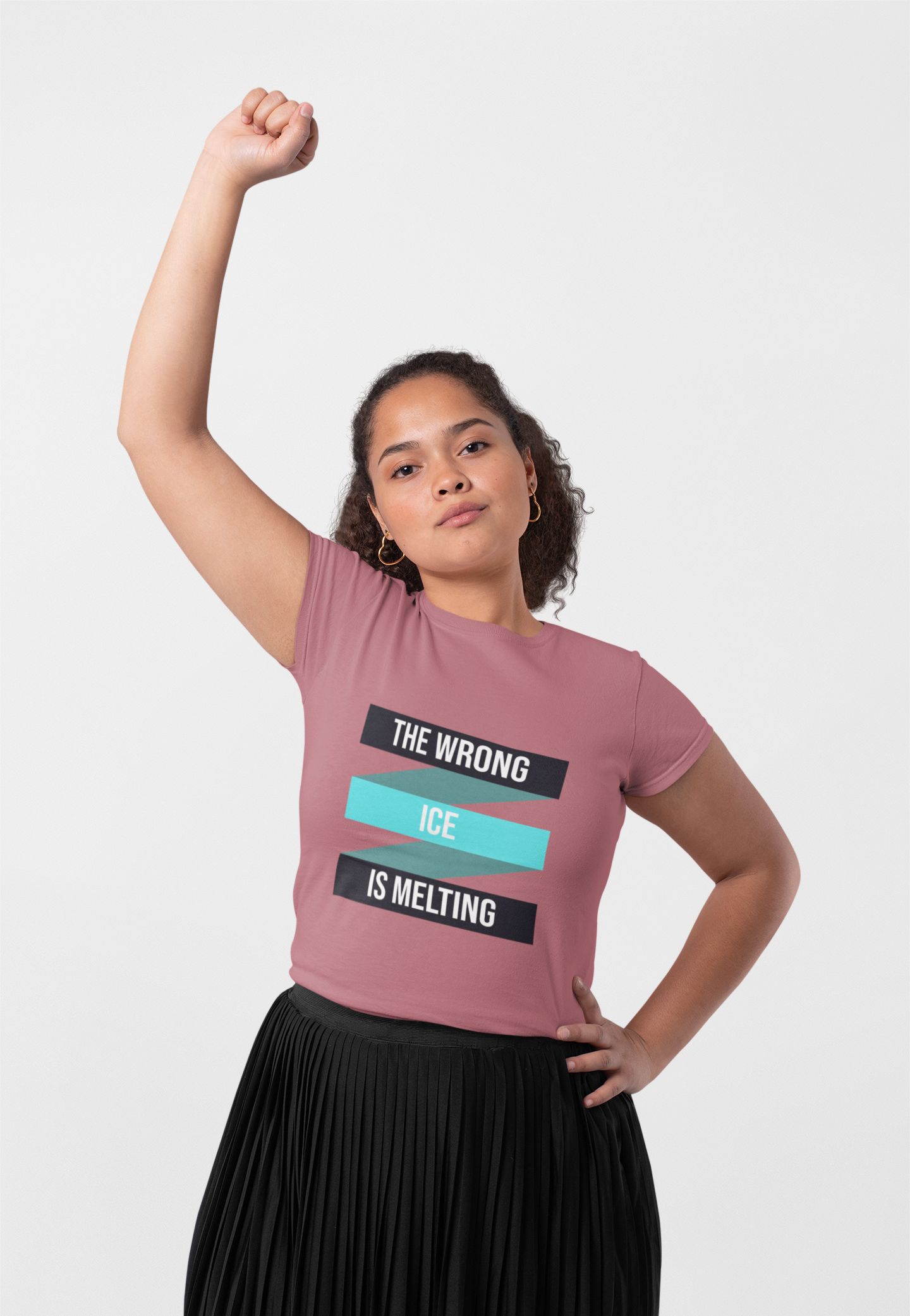 "The Wrong ICE is Melting" Protest Unisex T-Shirt